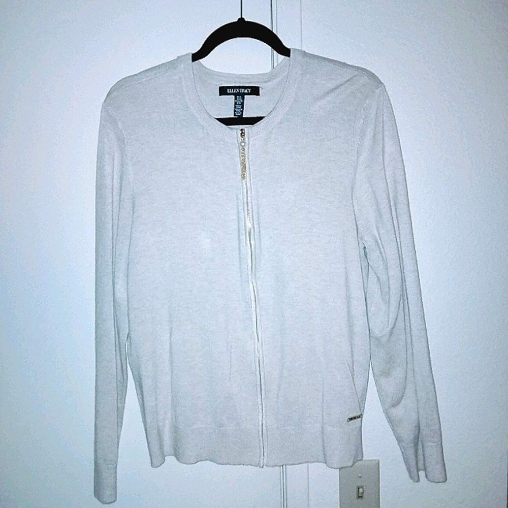 CLASSIC ELLEN TRACY TAN SWEATER, SIZE XL
